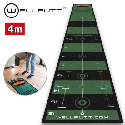 【練習器具】ウェルパット パターマット  4メートル グリーン Wellputt WLP-WELLPUTT/MAT-4M Green パター練習