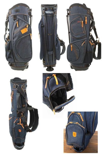 京谷ラヘラスタンドバッグL-510デニムキャディバッグlahella8.5インチ3.6kg