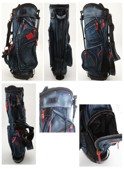 京谷ラヘラスタンドバッグL-511デニムキャディバッグlahella8.5インチ3.6kg