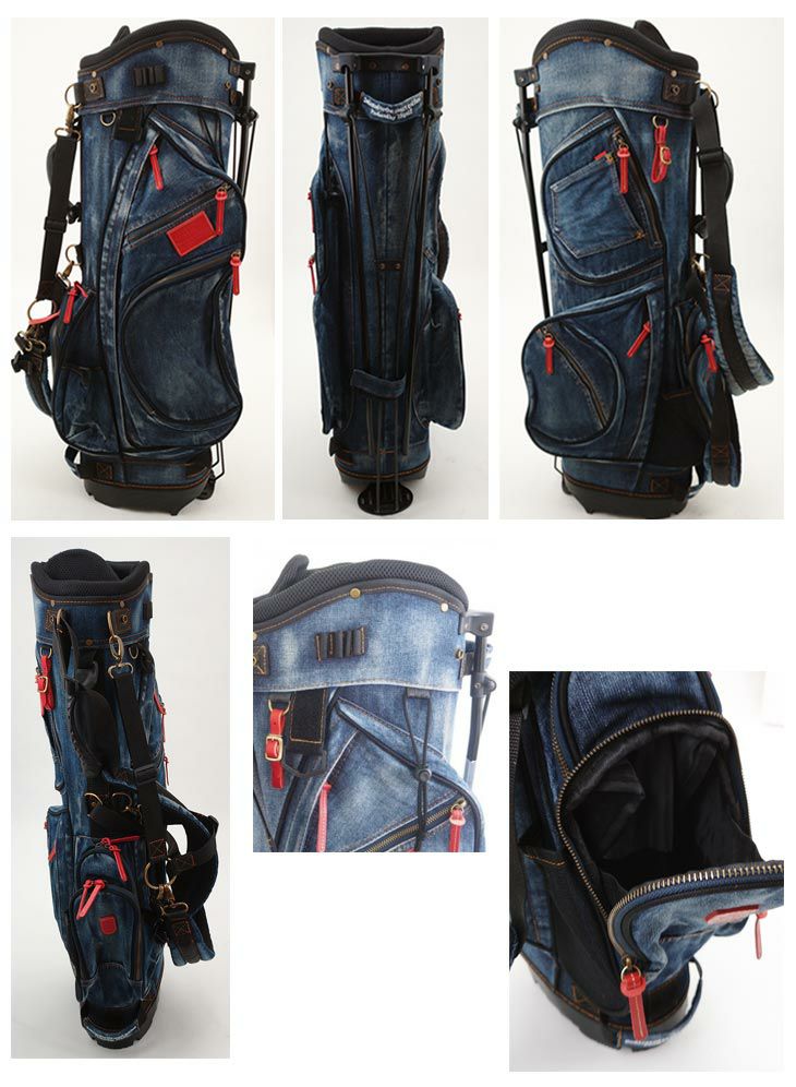 京谷ラヘラスタンドバッグL-511デニムキャディバッグlahella8.5インチ3.6kg