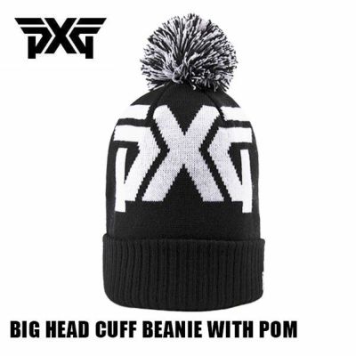 PXG ニット キャップBIG HEAD CUFF BEANIE WITH POMNEWERA