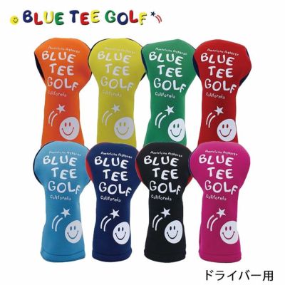 ブルーティーゴルフストレッチスマイルヘッドカバーヘッドカバードライバー用BLUETEEGOLFHC-034