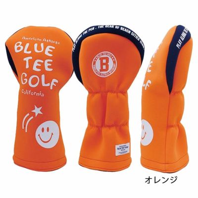 ブルーティーゴルフストレッチスマイルヘッドカバーヘッドカバードライバー用BLUETEEGOLFHC-034