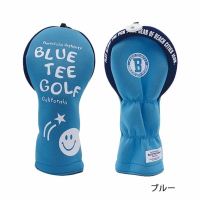 ブルーティーゴルフストレッチスマイルヘッドカバーヘッドカバーフェアウェイウッド用BLUETEEGOLFHC-034