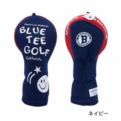 ブルーティーゴルフストレッチスマイルヘッドカバーヘッドカバーフェアウェイウッド用BLUETEEGOLFHC-034