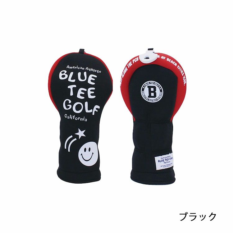 ブルーティーゴルフストレッチスマイルヘッドカバーヘッドカバーユーティリティー用BLUETEEGOLFHC-034ネコポス対応