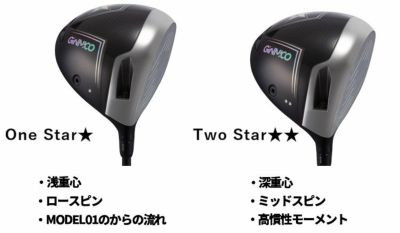 GINNICO ジニコ MODEL02C ドライバー【One Star☆】【Two Star】シンカ
