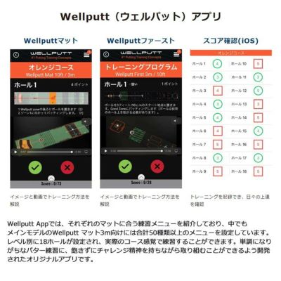 練習器具】Wellputt ウェルパットパターマット 4メートル グリーンWLP