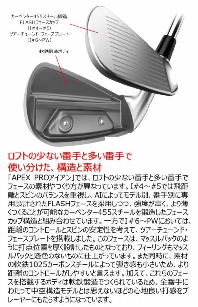 キャロウェイ APEX PRO アイアンDynamic Gold MID115(S200)シャフト#5