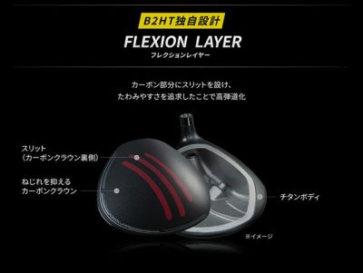 【高反発セット】ブリヂストンゴルフB2HTドライバーVANQUISHBS50カーボンシャフト2023BRIDGESTONEGOLF