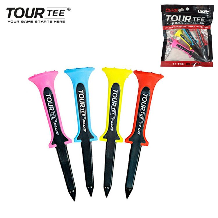 ツアーティープラスゴルフTOURTEEPLUST-496ゴルフティー4本パックネコポス対応