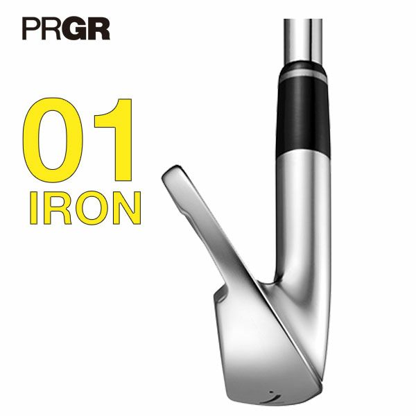 【特注カスタムクラブ】プロギアPRGR01アイアンエアロテックスチールファイバーiシリーズシャフト#6～Pw(5本セット)