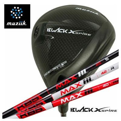 muziik ムジーク BLACK XSPIRE ブラックエクスパイヤー ドライバー, KBS MAX HL, マックス シャフト