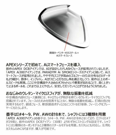 [Released on September 29th] Callaway APEX PRO Iron NS PRO MOD U S TOUR 105 (S) Shaft #5-Pw 6-piece set 2024