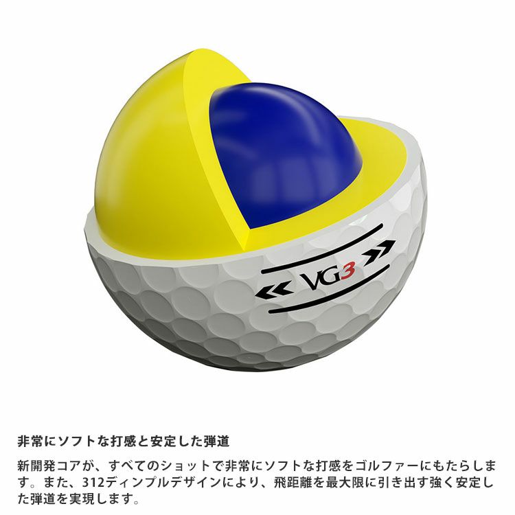 タイトリストVG3ゴルフボール1ダース12球入りTitleist2022年日本正規品
