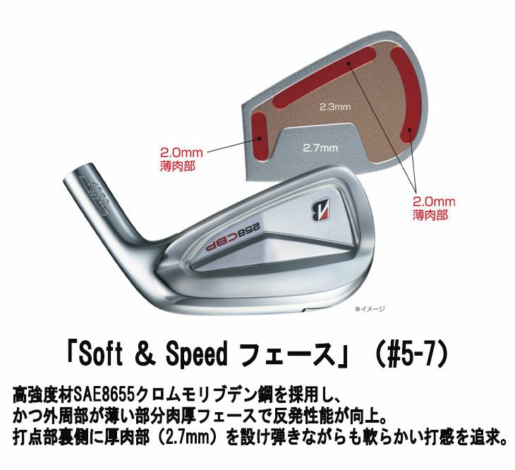 ブリヂストンゴルフ221CBアイアンN.S.Proモーダス3Tour105シャフト#5～Pw(6本組)