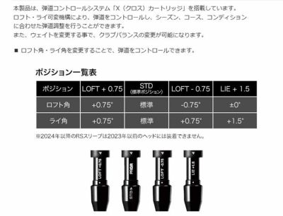 (予約受付中)プロギアRSドライバーDiamanaforPRGRBLACKシャフトPRGRRSJUSTDRIVER