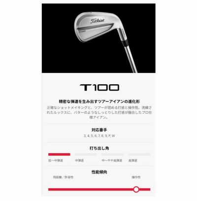 タイトリストT100アイアンN.S.PROモーダス3Tour115シャフト#5-Pw6本セット日本正規品2023年メンズTitleist