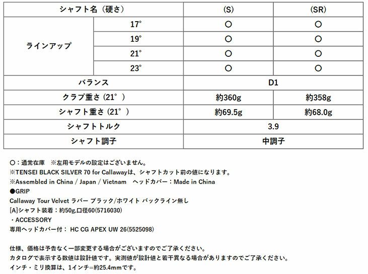 キャロウェイPARADYMSUPERHYBRIDパラダイムスーパーハイブリッドVENTUSTR5forCallawayカーボンシャフト日本正規品2023