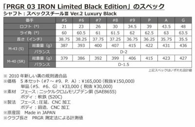 プロギアPRGR02アイアンPRGR純正DiamanaTMFORPRGRシャフト#6～Pw(5本セット)