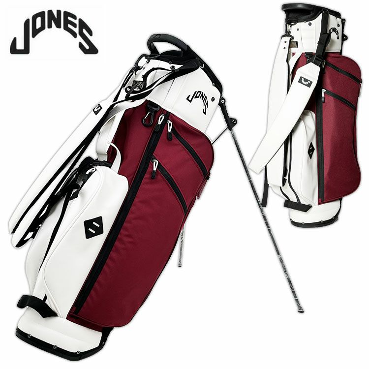 ジョーンズトゥルーパースタンドバッグスタンドキャディバッグマルーンJonesTrouperStandBagMaroonゴルフ
