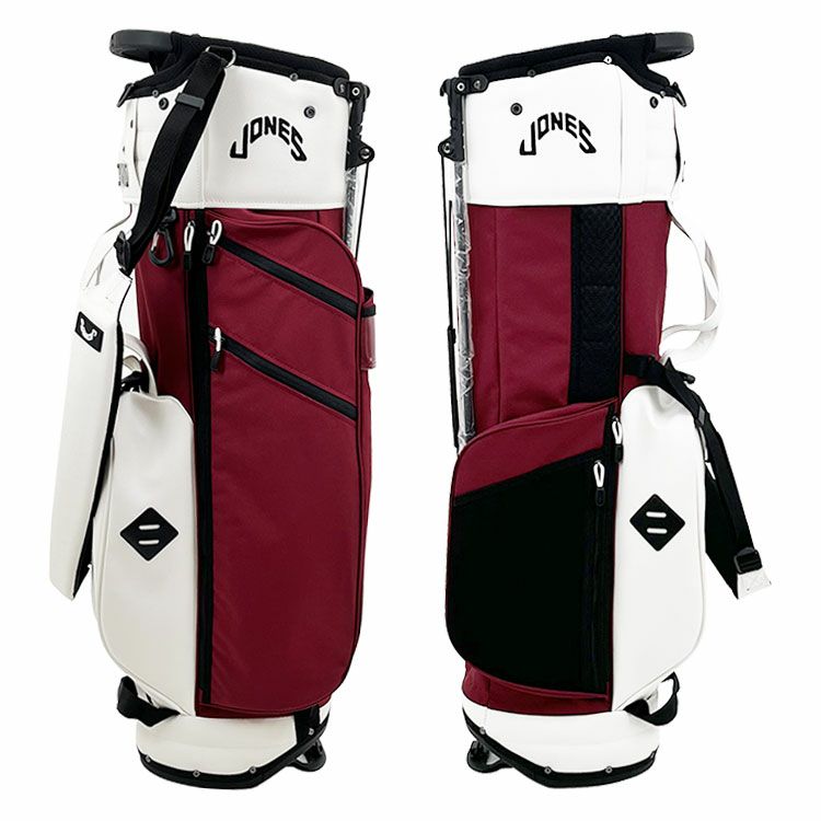 ジョーンズトゥルーパースタンドバッグスタンドキャディバッグマルーンJonesTrouperStandBagMaroonゴルフ