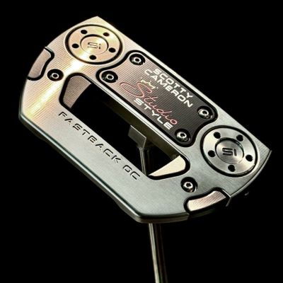 【ロートルクパター】スコッティキャメロン StudioStyle Fastback OC キャメロンパター Onset Center<br>DLCブラック仕上げ【第一ゴルフオリジナルカスタム No.82】